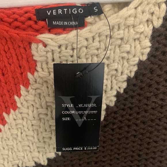 NWT Beautiful Vertigo Color Block Knit Mini Dress - Picture 3 of 5